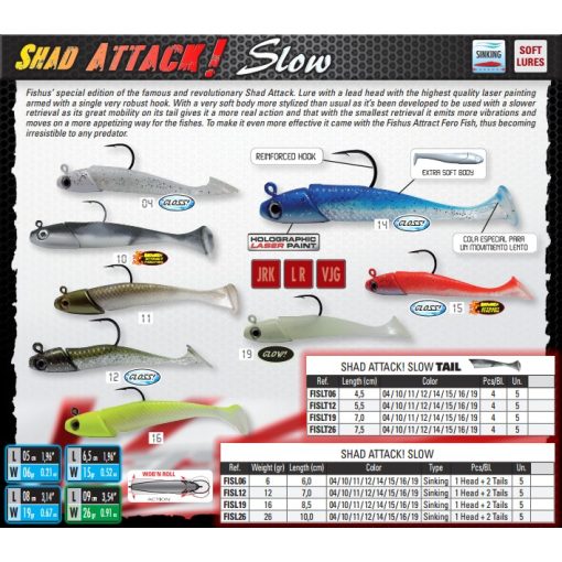 SHAD ATTACK SLOW 26GR COLOR 14